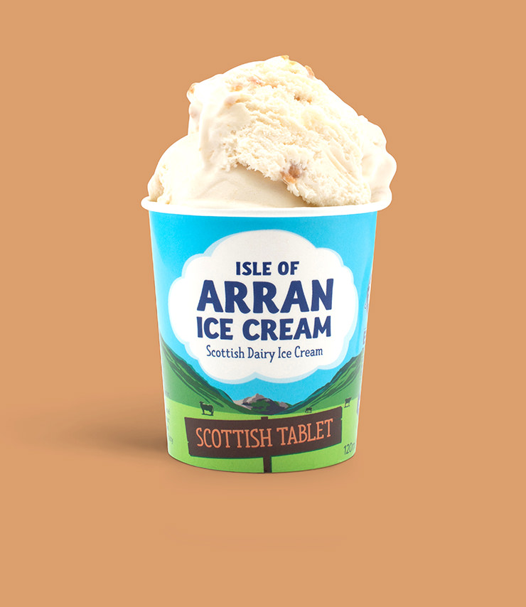 Arran Ice Cream Scottish Tablet Mini Tub